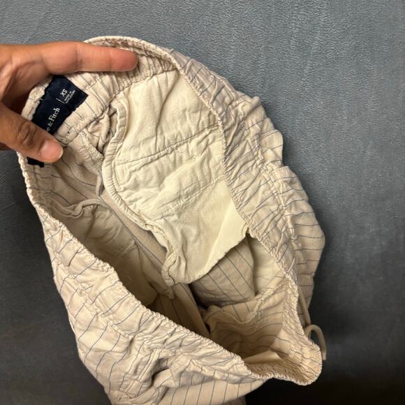 Abercrombie & Fitch Linen Blend Shorts Summer Pin Striped Preppy Vacay Comfy XS - Picture 7 of 10